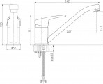 Virtuves maisītājs 210 mm BORA Standart, hroms 2