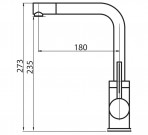 Forte virtuves maisitājs ar grozāmu snīpi, Hroms 3