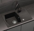 Sabia Grace virtuves maisitājs ar grozāmu snīpi, Black metallic 2