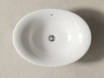 Vispool izlietne ar pārplūdi Fiore 580x380 mm, Balta 3
