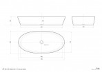 Vispool izlietne bez pārplūdes D2 785x395 mm, Balta 2