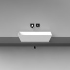 Vispool izlietne bez pārplūdes Q1 700x350 mm, Balta