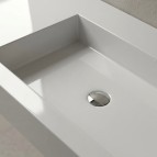 Vispool izlietne bez pārplūdes F-1200 1200x450 mm, Balta 5