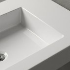 Vispool izlietne bez pārplūdes F-800 800x450 mm, Balta 7