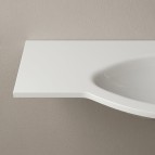 Vispool izlietne bez pārplūdes L-1300 1285x522 mm, Balta 3
