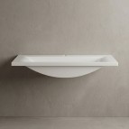 Vispool izlietne bez pārplūdes Q-1400 1395x500 mm, Balta 2