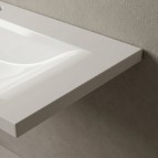 Vispool izlietne bez pārplūdes Q-1400 1395x500 mm, Balta 6