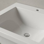 Vispool izlietne bez pārplūdes Q-150 505x477 mm, Balta 6