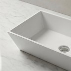 Vispool izlietne bez pārplūdes Q1 700x350 mm, Balta 3