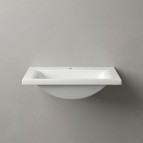 Vispool izlietne bez pārplūdes Q-700 695x495 mm, Balta 2