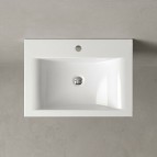Vispool izlietne bez pārplūdes Q-700 695x495 mm, Balta 4