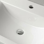 Vispool izlietne bez pārplūdes Q-700 695x495 mm, Balta 7