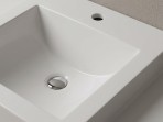Vispool izlietne bez pārplūdes Q-900 89x54 mm, Balta 2