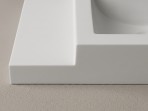 Vispool izlietne bez pārplūdes Q-900 89x54 mm, Balta 3