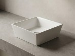 Vispool izlietne bez pārplūdes Quadro 45 455x455 mm, Balta
