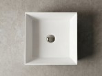Vispool izlietne bez pārplūdes Quadro 45 455x455 mm, Balta 3
