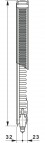 Vogel & Noot grīdas radiators 300x400 mm 11 tips 3