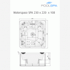 Waterspace 223x223 cm SPA mini baseins 3