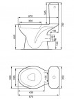 WC унитаз MITO 010 3/6 с крышкой 3