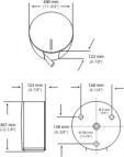 WC papīra dozators industriālam rullim 400m 2