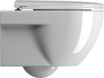 WC pods CITY PRO, piekarams,  Swirlflush®, ar Soft Close vāku,balts 3
