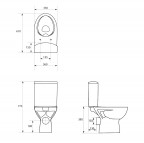 WC pods Parva CleanOn ar Soft Close vāku 4