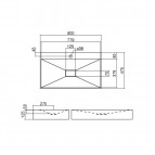 WT.KF800H izlietne 80x47.5 cm 2