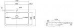 WT.TA700H раковина 70x50 см 2