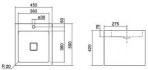 WT.QS450 izlietne 45x45 cm 2