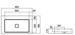 WT.RE800 izlietne 80x46 cm 2