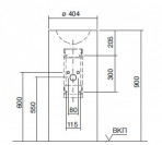 WT.RX400KH раковина 40 см 2