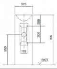 WT.RX325Q izlietne 32.5x32.5 cm 2