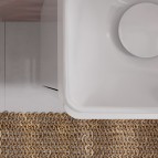Xelu Q Izlietne ar plauktu labajā pusē 360/250, SmartClean, balta 3