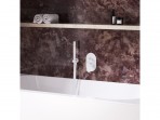 Zemapmetuma maisītājs vannai/dušai Eleganta, balts samts 6