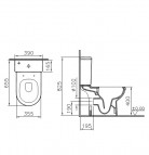VitrA S50 RIM-EX WC pods ar universālu izvadu un Soft Close vāku 4