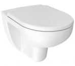 Euroline-N piekaramais WC pods 360x520 mm ar vāku, Balts 